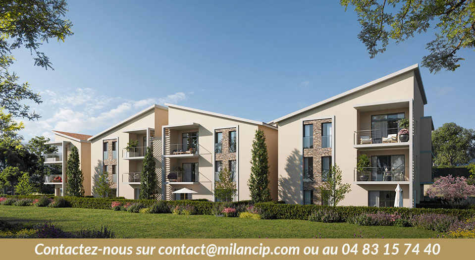 Programme neuf VALBONNE A 2 pas du centre - perspective résidence 2