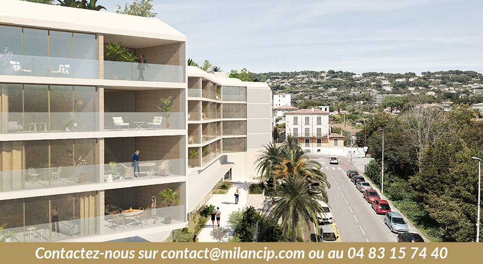 Programme investissement CANNES Nue Propriété - Vue côté rue