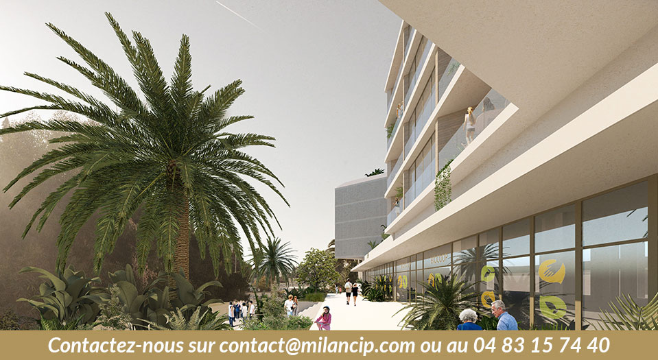 Programme investissement CANNES Nue Propriété - Allée pied d'immeuble