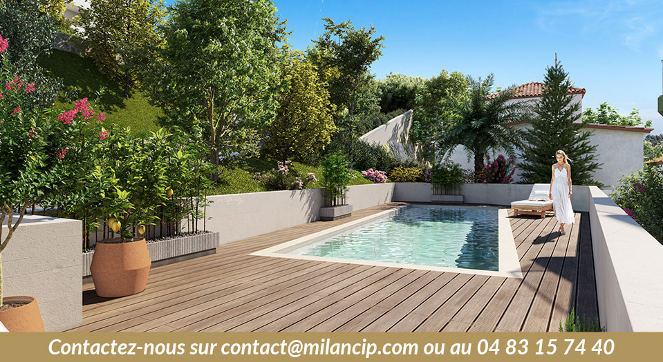 résidence neuve NICE OUEST Ste Marguerite - piscine