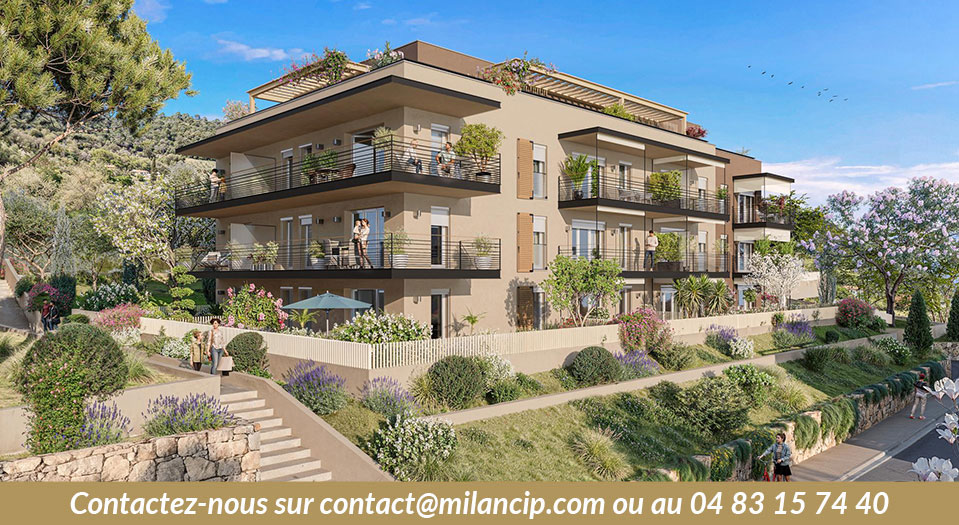 Résidence neuve LA GAUDE Parc en cœur d'îlot - Exemple de terrasse