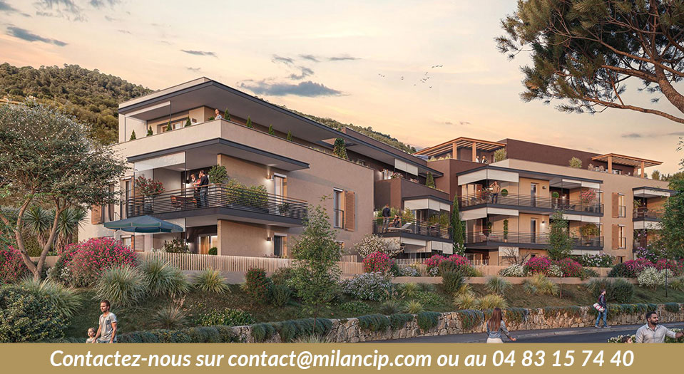 Résidence neuve LA GAUDE Parc en cœur d'îlot - Facade