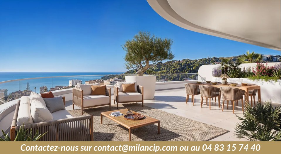 Programme neuf ROQUEBRUNE CAP MARTIN Carnoles - Vue d'un Rooftop
