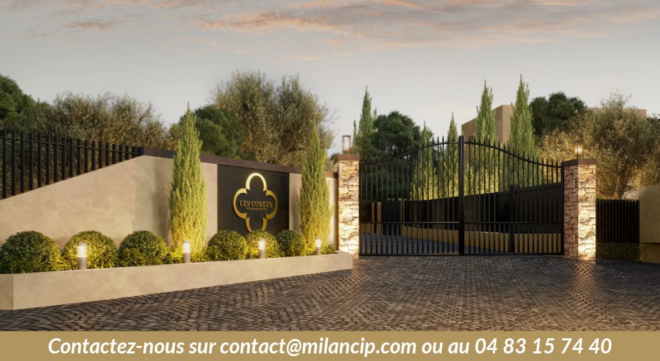 Villa neuve MOUGINS La Traversière - Entrée du domaine