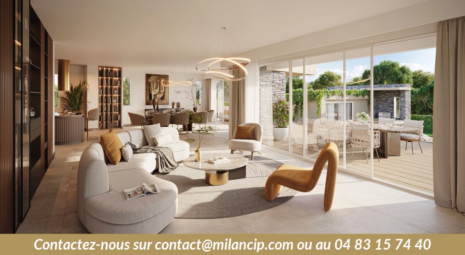 Villa neuve MOUGINS La Traversière - Exemple de séjour