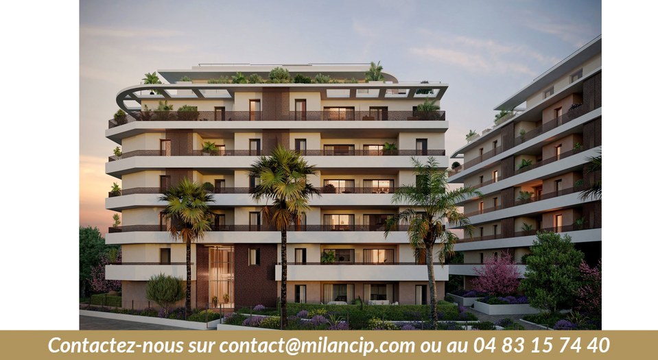 Immobilier neuf Villeneuve-Loubet — rooftop avec vue panoramique sur la Méditerranée