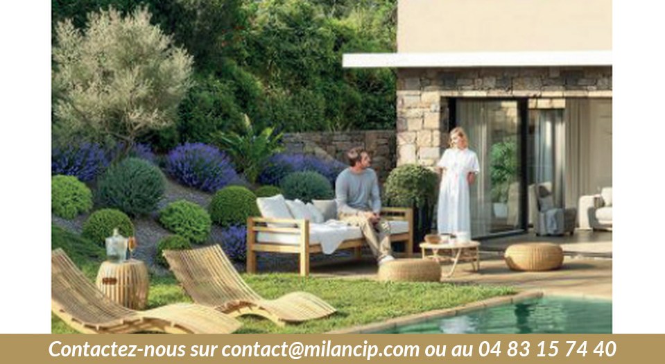Programme neuf Valbonne — ensemble de villas avec jardins paysagers et piscine privative