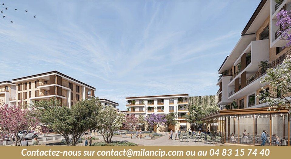 Résidence neuve à Cagnes-sur-Mer — façade contemporaine, balcons et brise-soleils bois