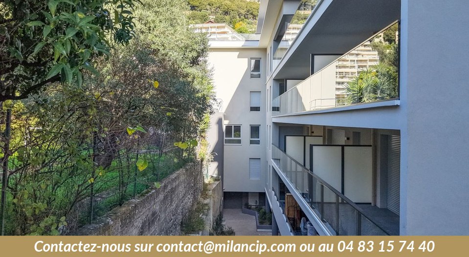 Résidence neuve à Beausoleil — balcons et terrasses au cœur de la végétation