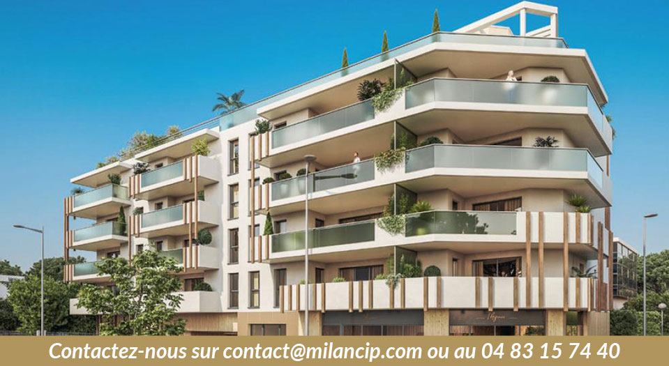 Résidence neuve CAGNES SUR MER Mer à 200 m - façade