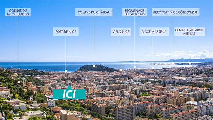 Situation du programme neuf de Nice CIP-518