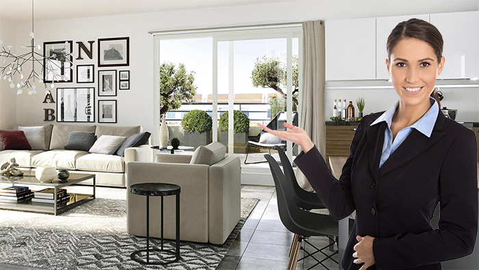 Intérieur du 3 pièces neufs de Nice CIP-518