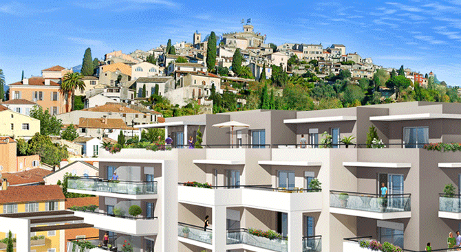 Livraison juin 2016 : Derniers 3 pièces neufs du Carré d'Or à Cagnes sur Mer