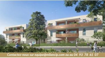 Petits prix - Gros avantages - Pour cette nouvelle résidence neuve d'Antibes : 3 pièces + 2 stationnements à partir de 251.500 € 